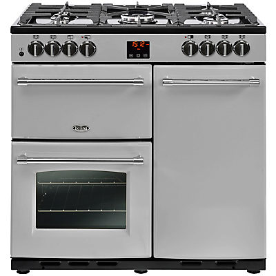 Belling Farmhouse 90DFT Dual Fuel Range Cooker Silver Belling Farmhouse 90DFT Dual Fuel Range Cooker Silver